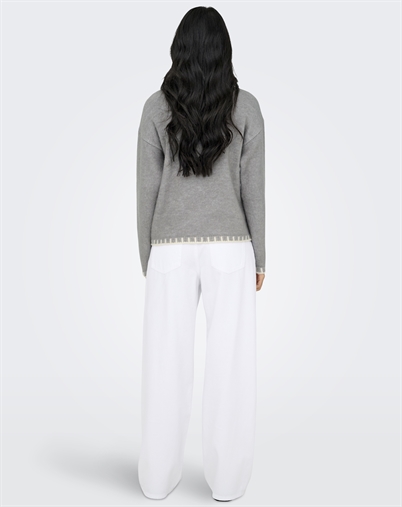 JDY - JDYSilja L/S On Contrast Strik - December Sky